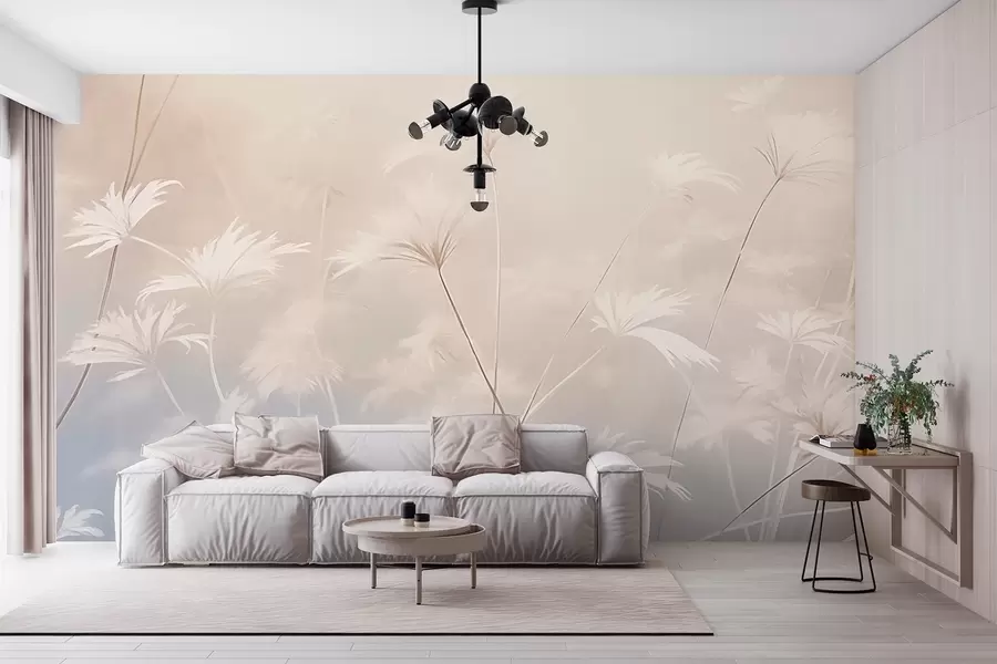 wall murals Herbs in vintage style w03840