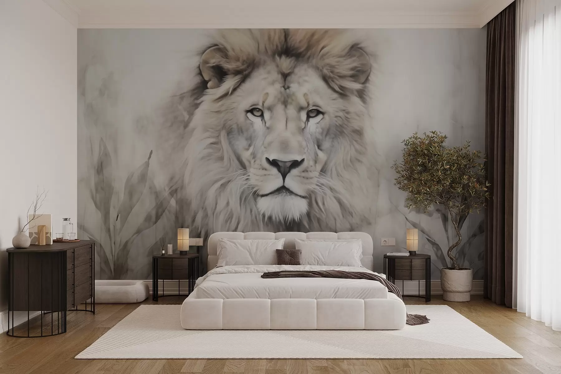 wall murals Lion w03888