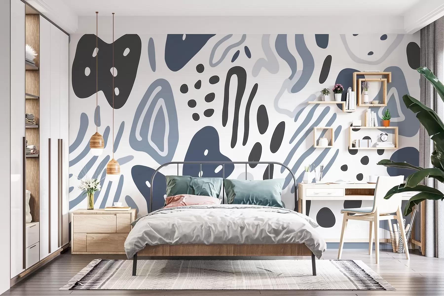 wall murals Abstract spots w03890v1