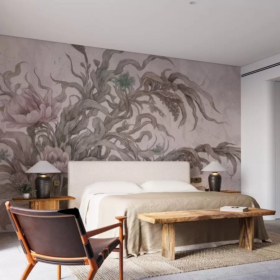 wall murals Surreal plants w03979v2