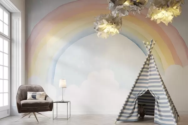 Rainbow Wall Mural for Kids