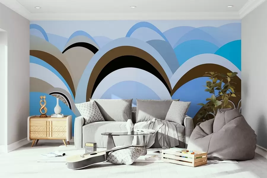 wall murals Abstract arcs w04021v1