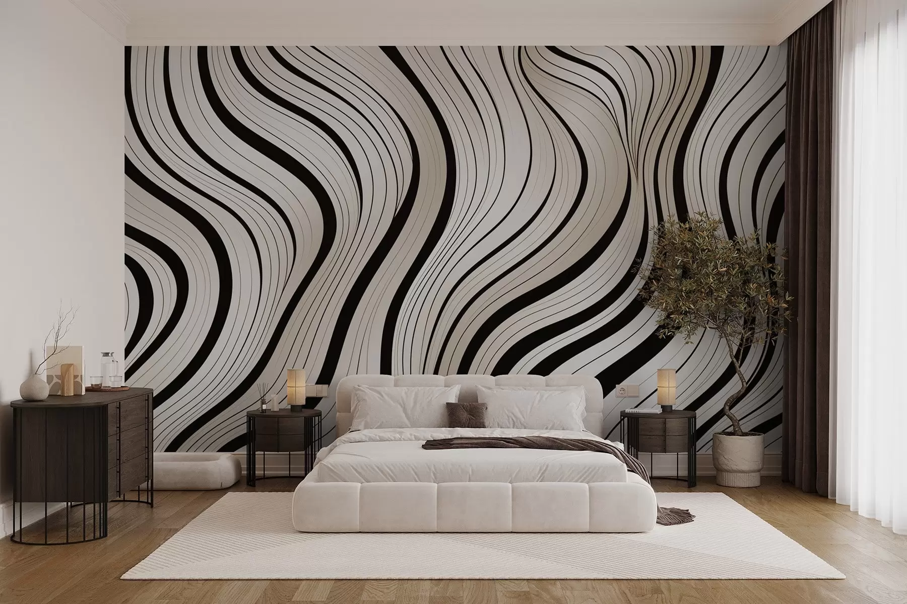 wall murals Abstract waves w04022v2