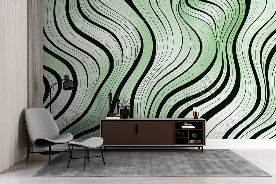 wall murals Abstract waves w04022v3