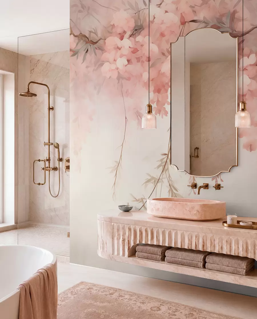 wall murals Spring branch w09172