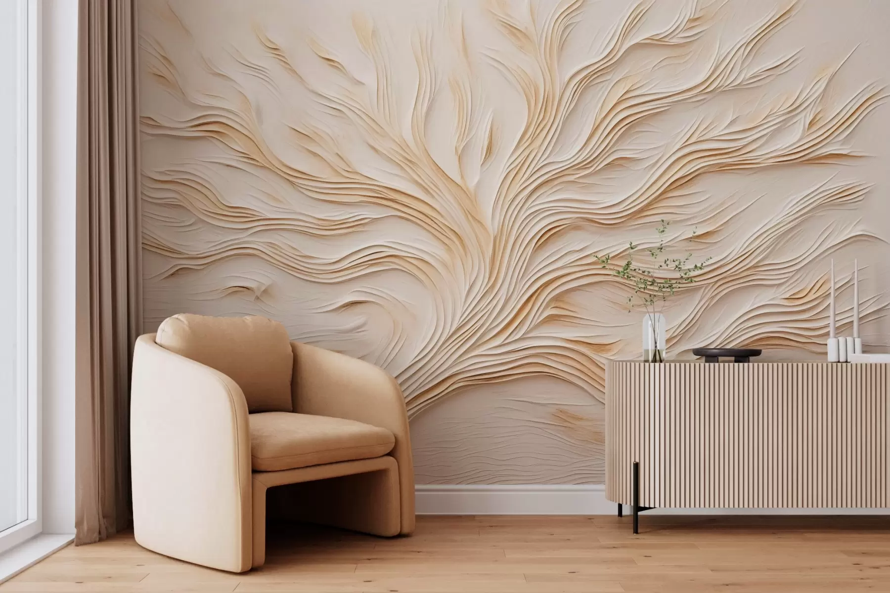 wall murals Tree imitation painting w04124