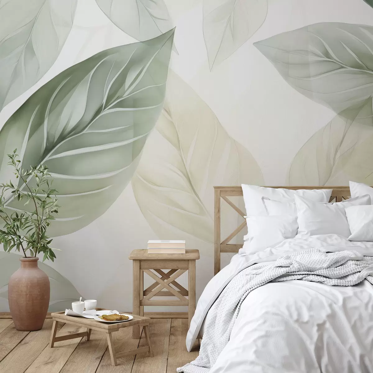wall murals Deciduous forest imitation painting w04125