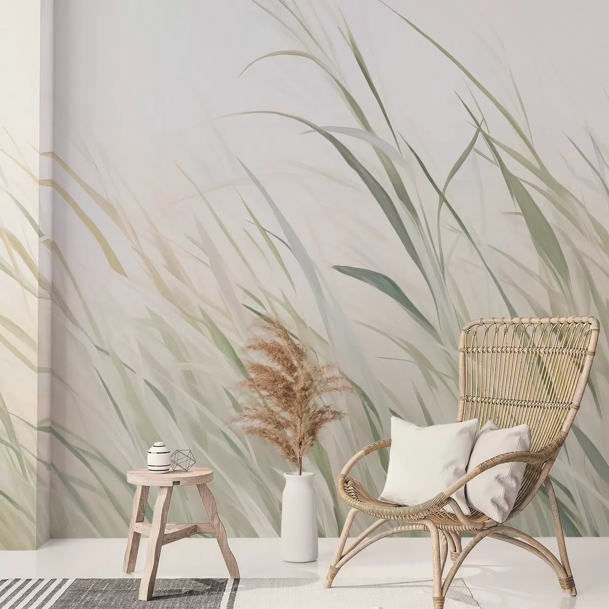 wall murals Grass imitation painting w04175