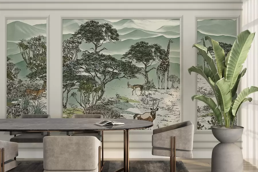 wall murals African Animals w09230
