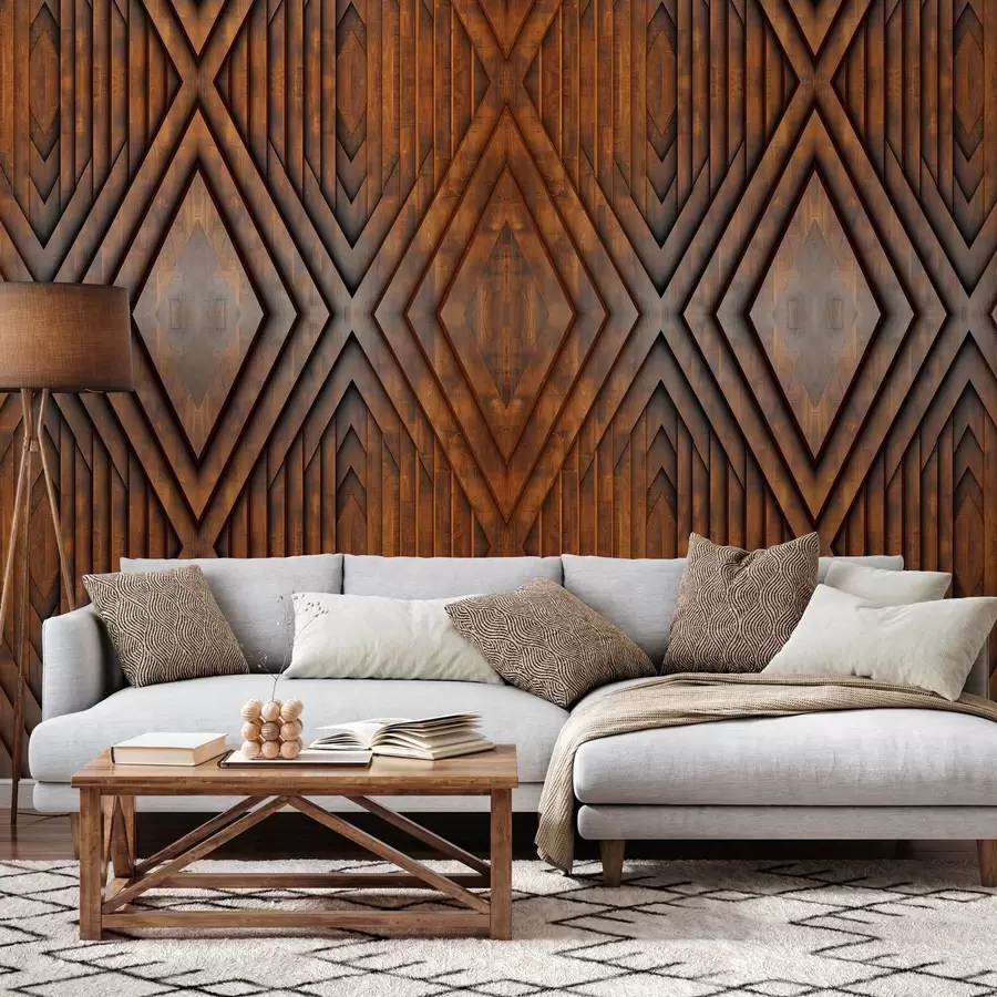 wall murals imitation of wooden panels w04168v1