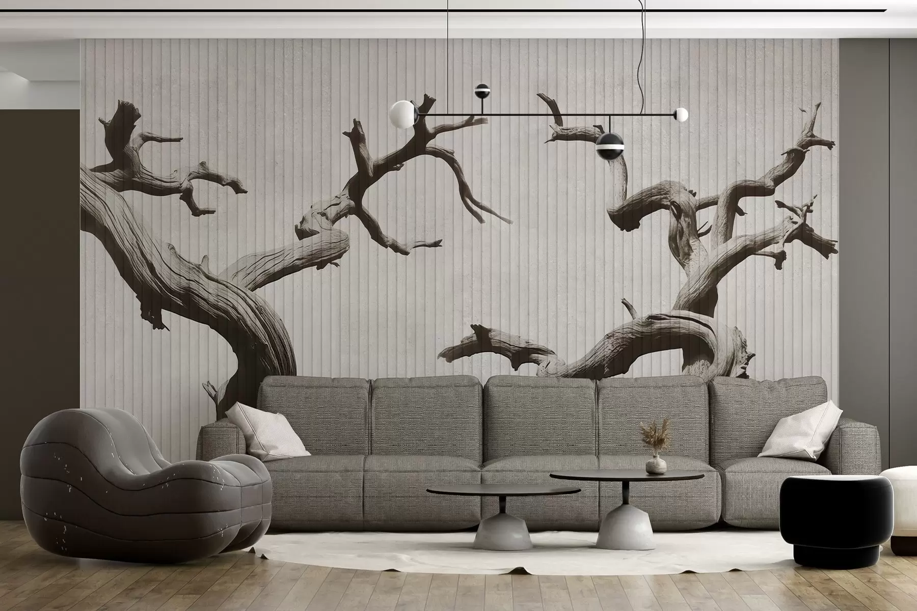 wall murals Graceful Tree Silhouettes w04131v1