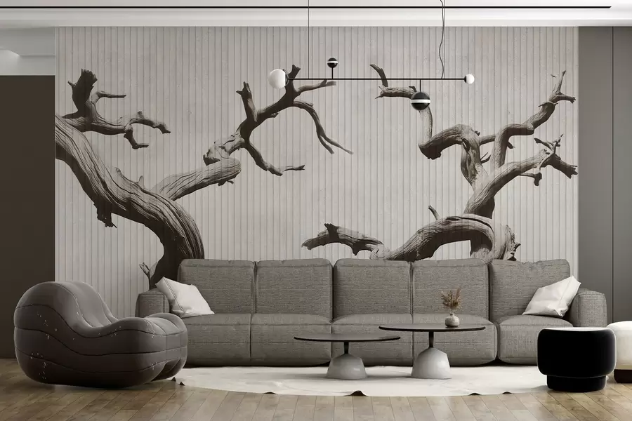 wall murals Graceful Tree Silhouettes w04131v1