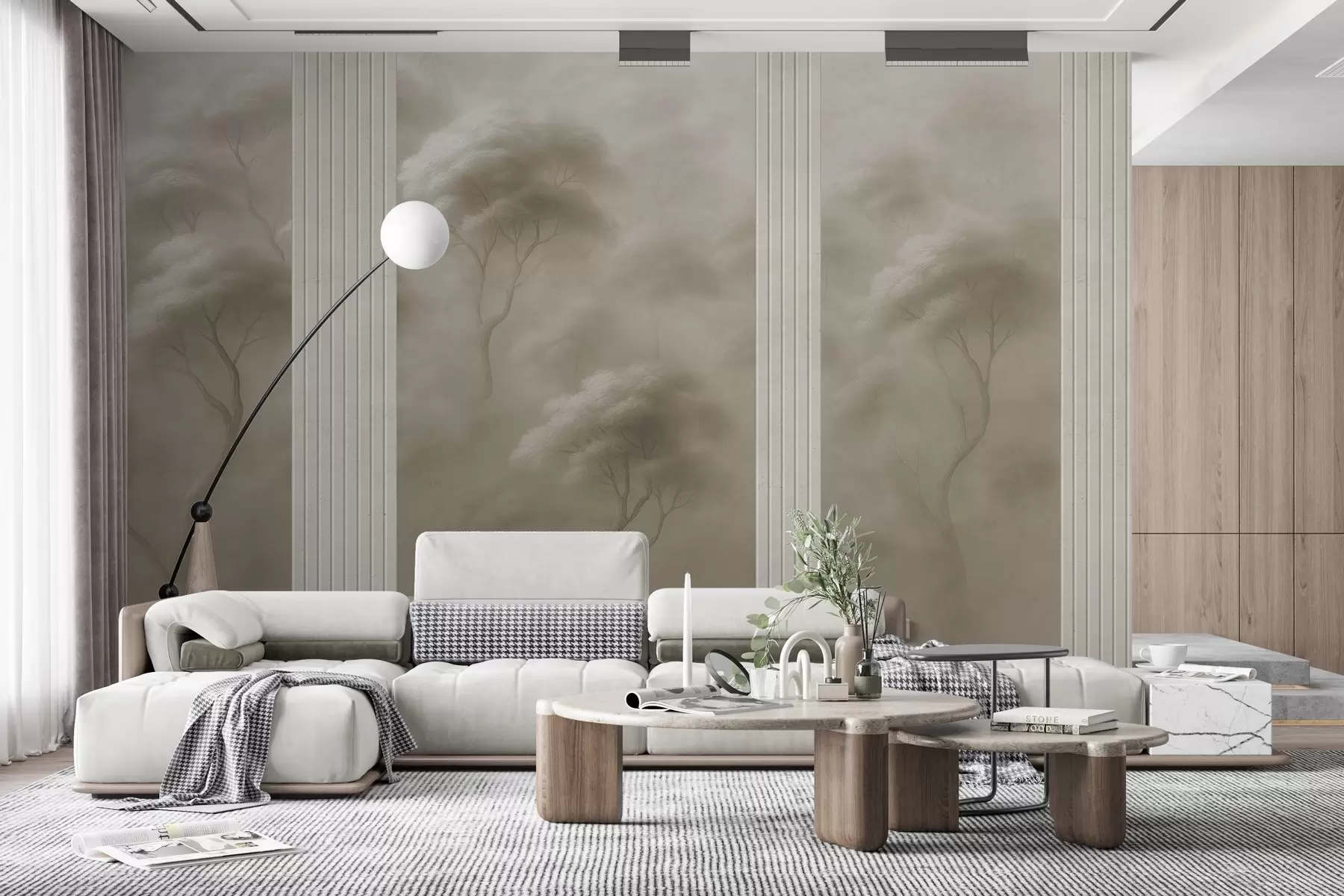 wall murals Forest Meets Panel Art w04187v1