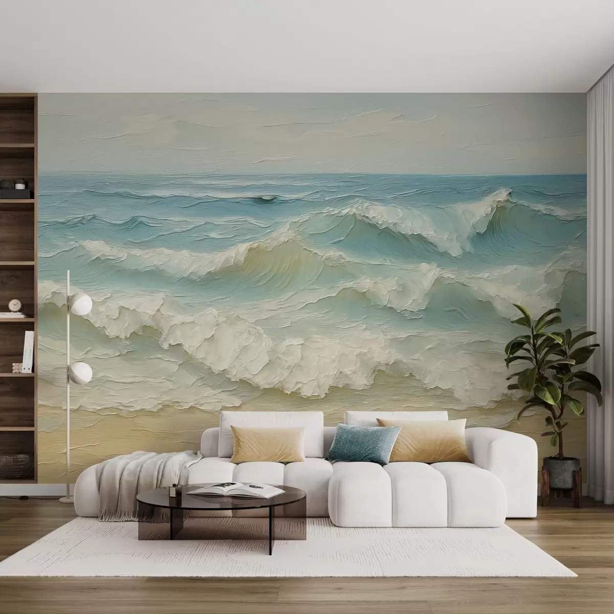 wall murals Volumetric Wave Illusion w04202