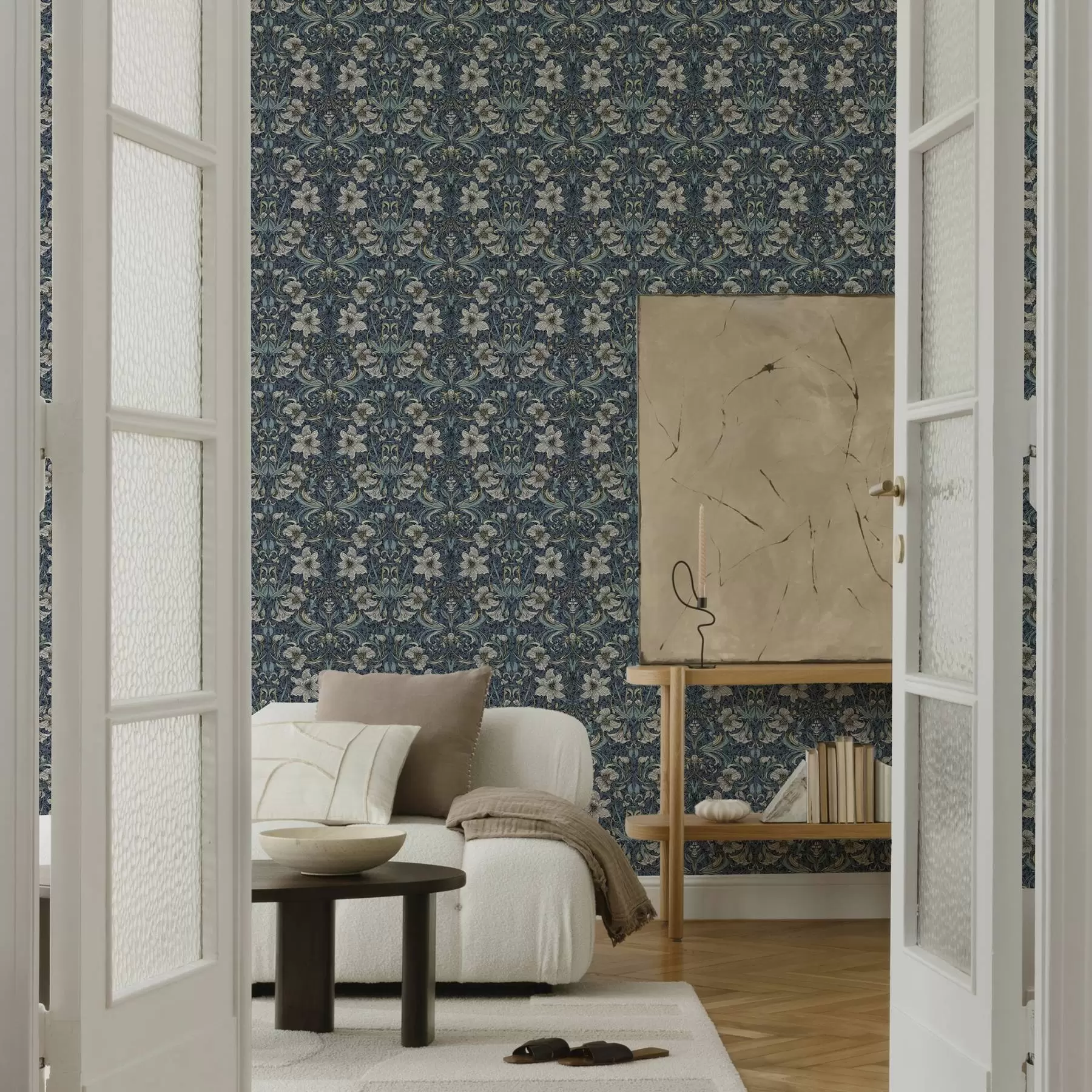 wall murals Classic floral ornament in the style of William Morris a00232