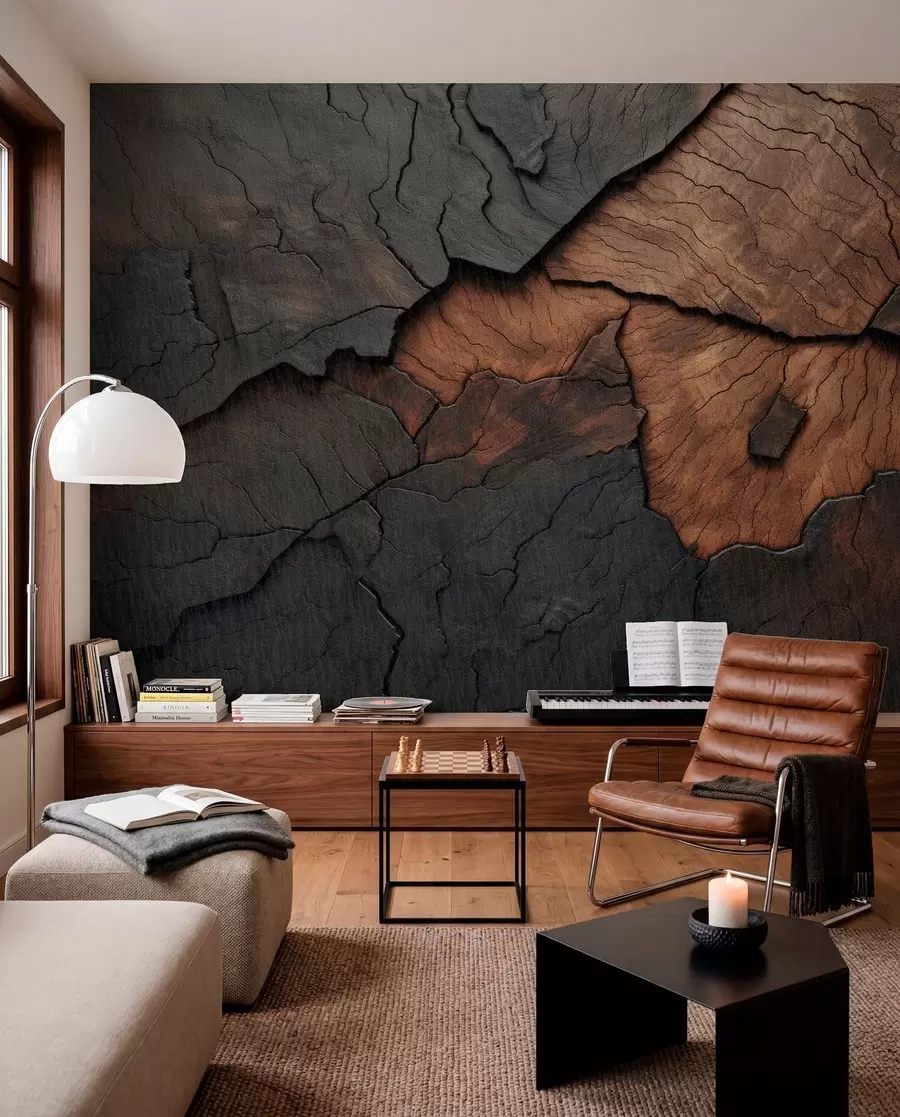 wall murals Layers of Bark w04237