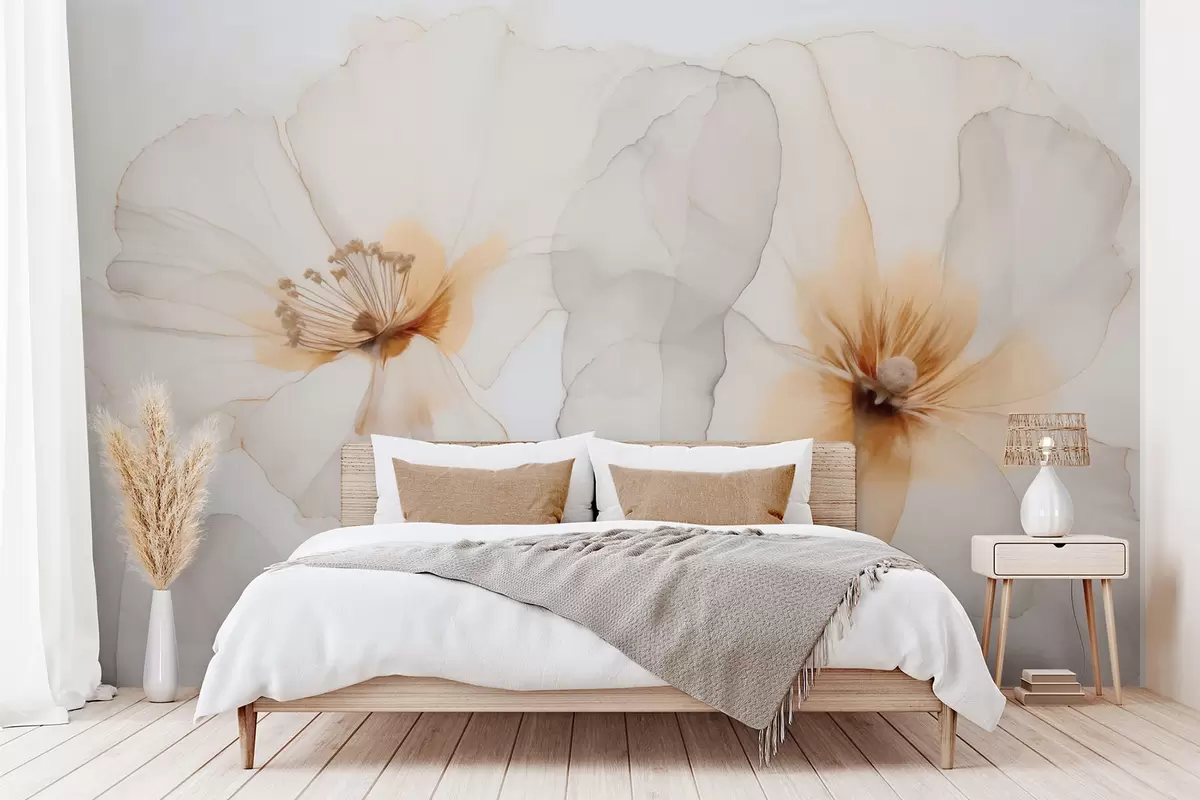 wall murals Flowers imitation of watercolor w04235