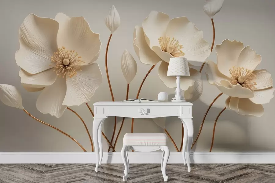 wall murals Graceful flowers w04248