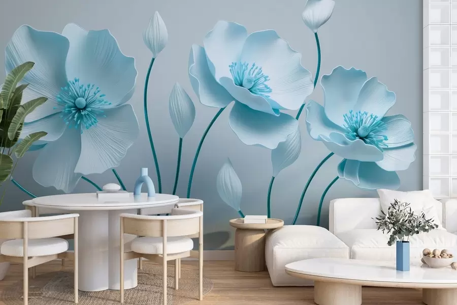 wall murals Graceful flowers w04248v1