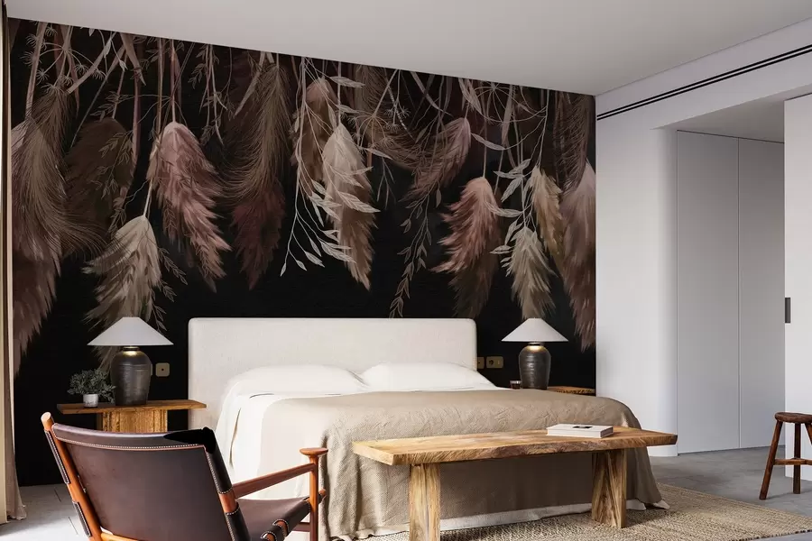 wall murals Dried flower blossoms w04253v1