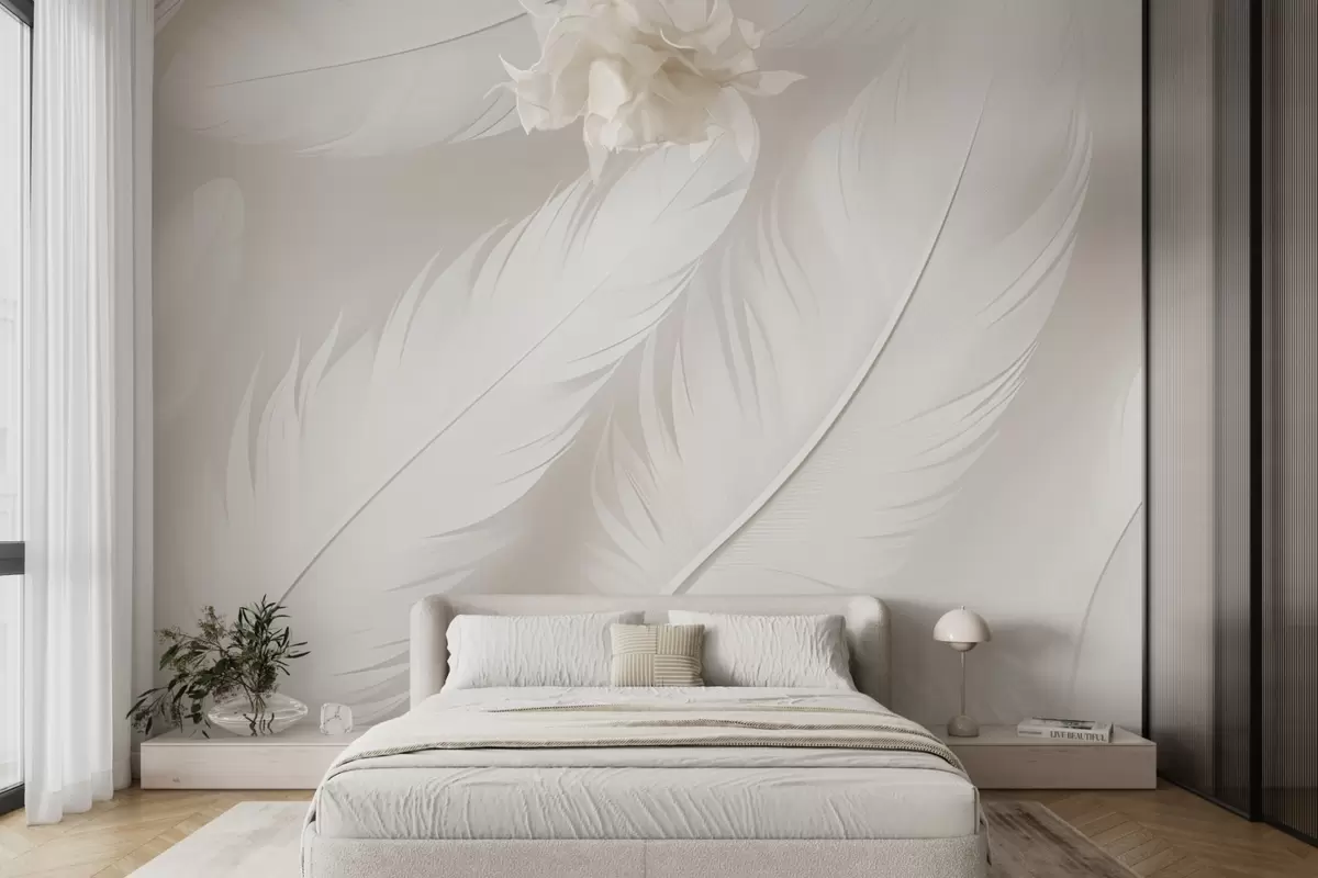 wall murals Feathers w04273