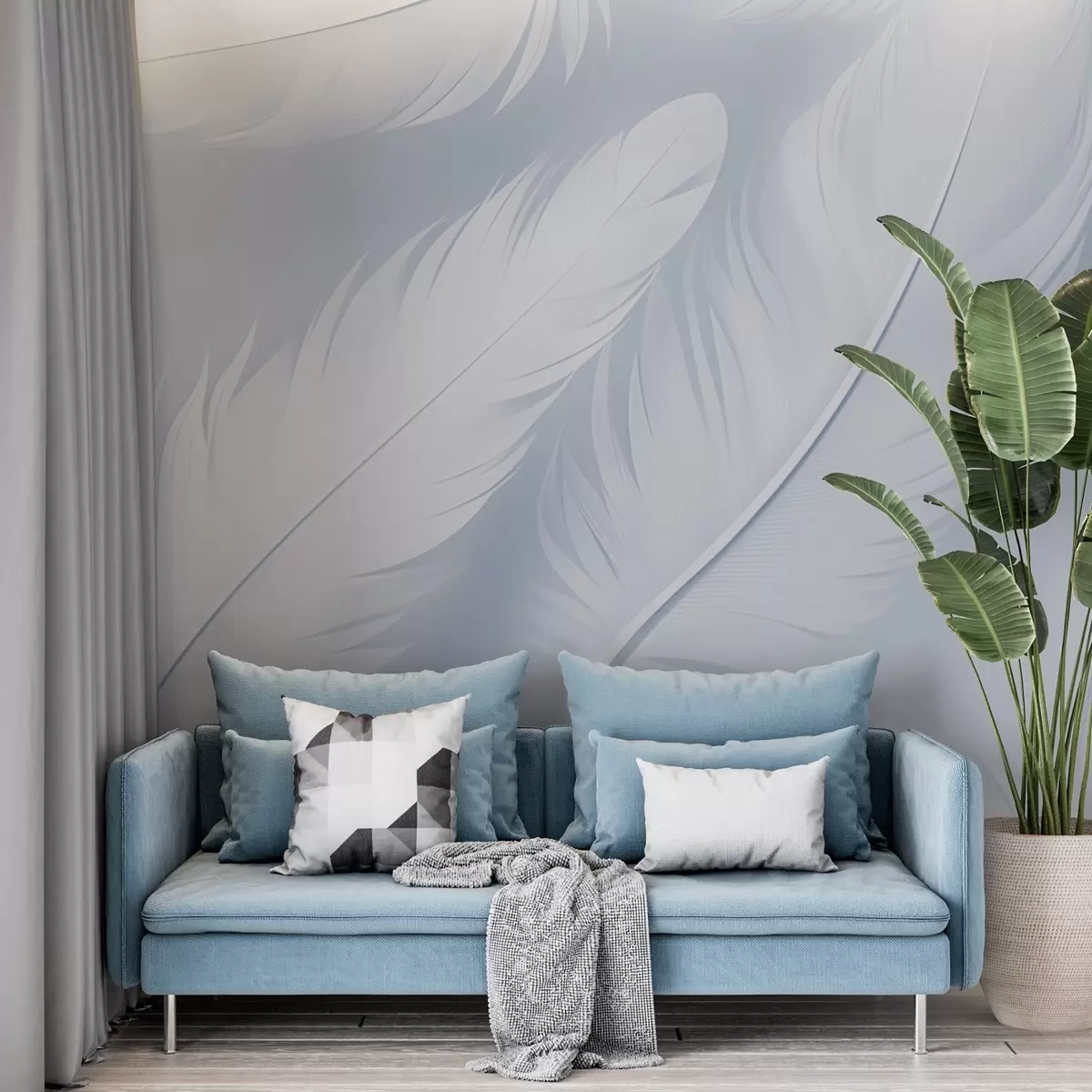 wall murals Feathers w04273v2
