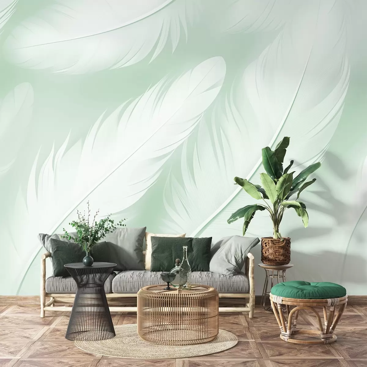 wall murals Feathers w04273v3