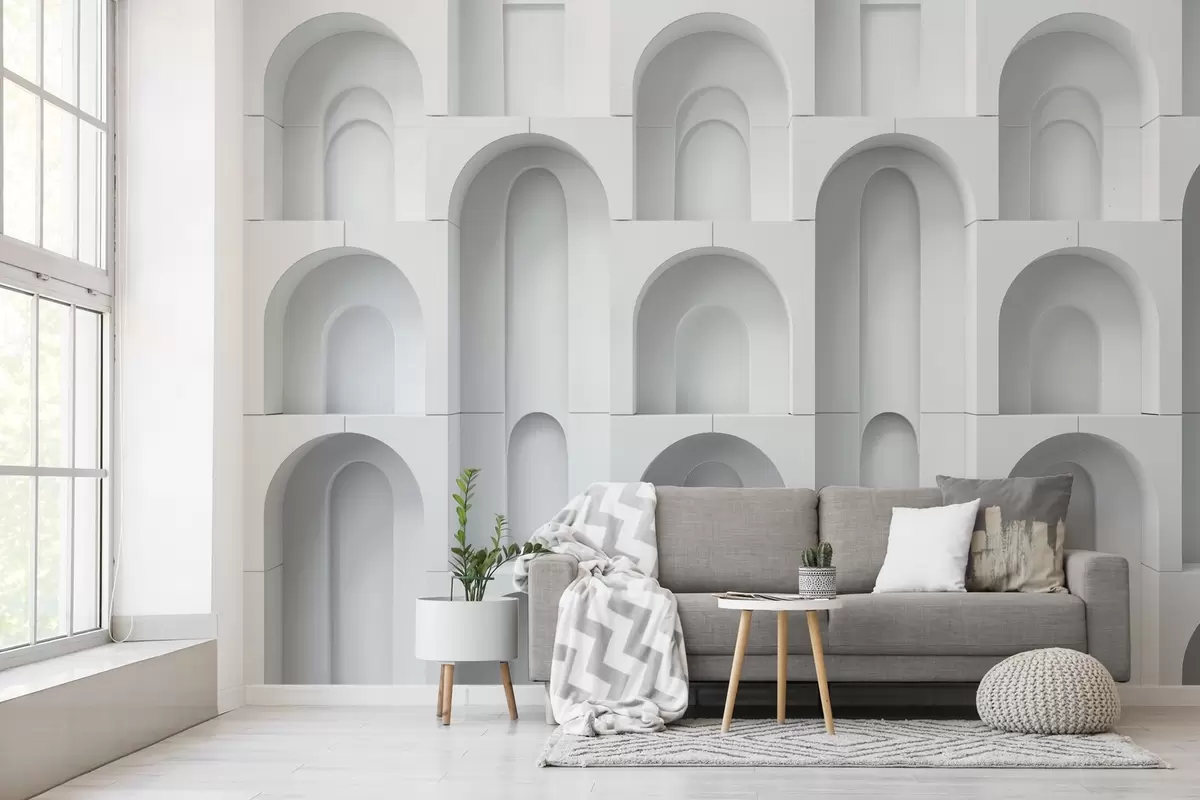 wall murals volumetric arches w04282
