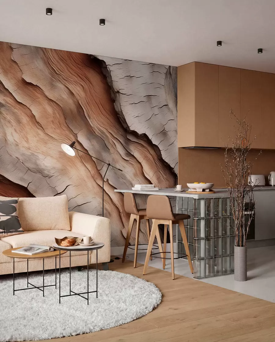 wall murals Tree bark w04299