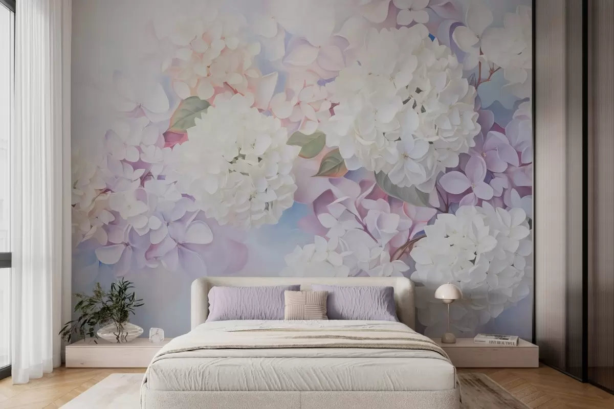 wall murals Lilac flowers w04300