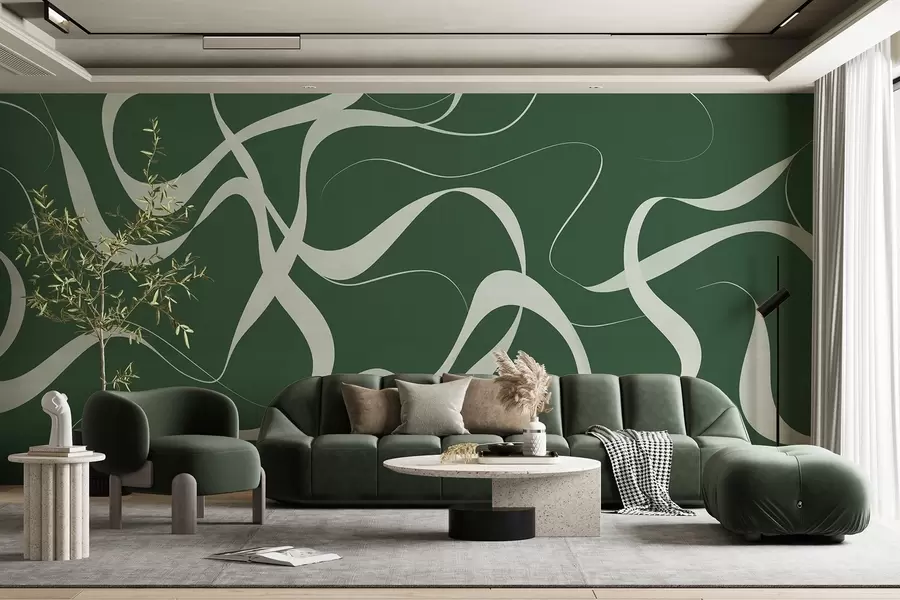 wall murals Wavy lines w04223v2