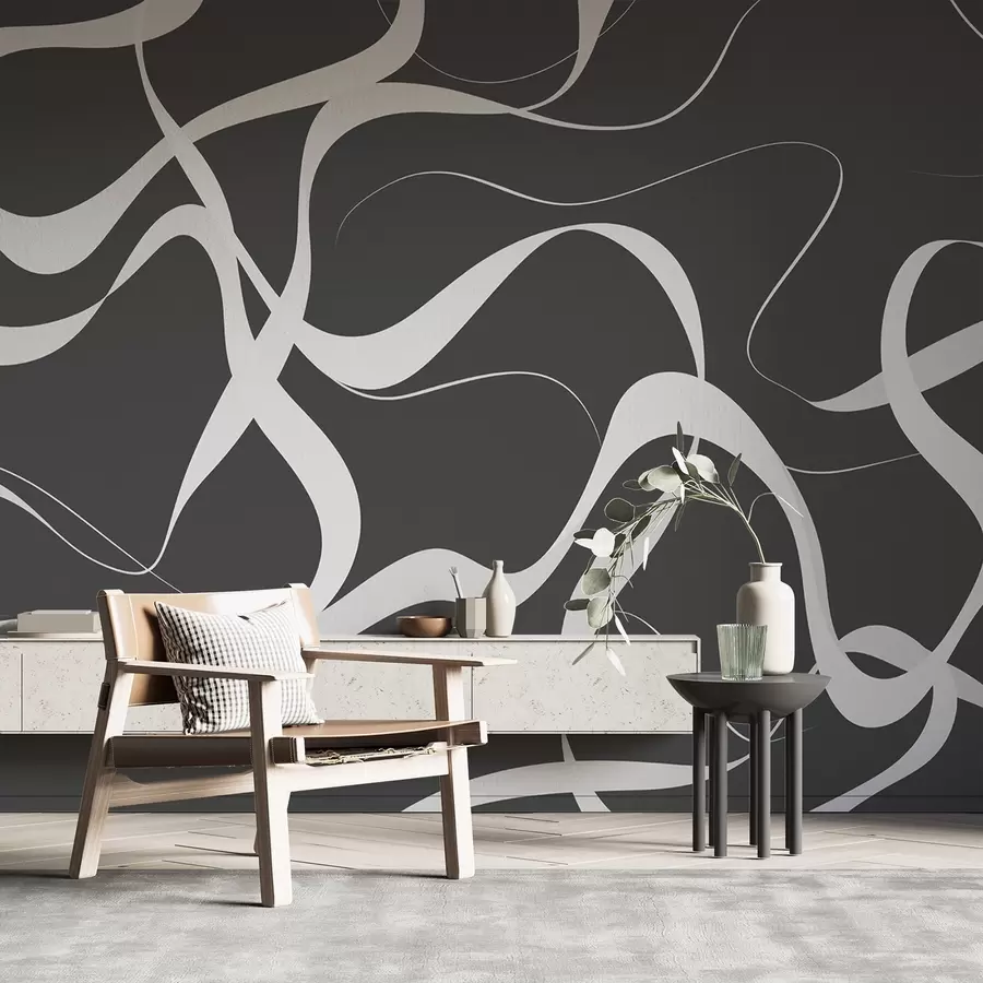 wall murals Wavy lines w04223v1