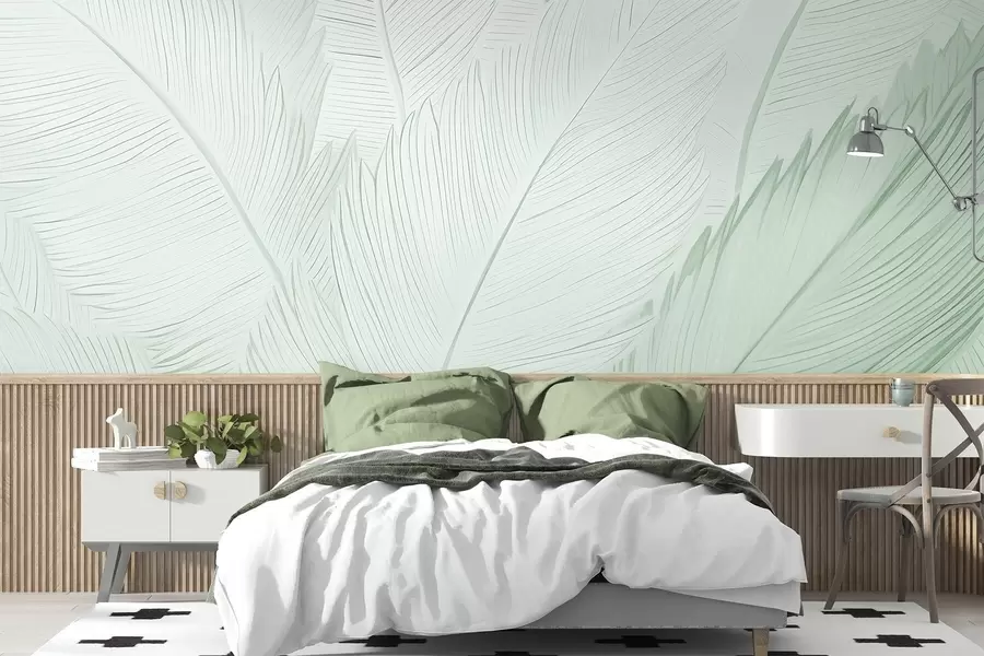 wall murals Fluffy feathers w04289v3