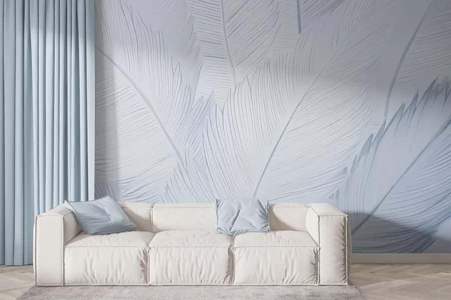 wall murals Fluffy feathers w04289v2
