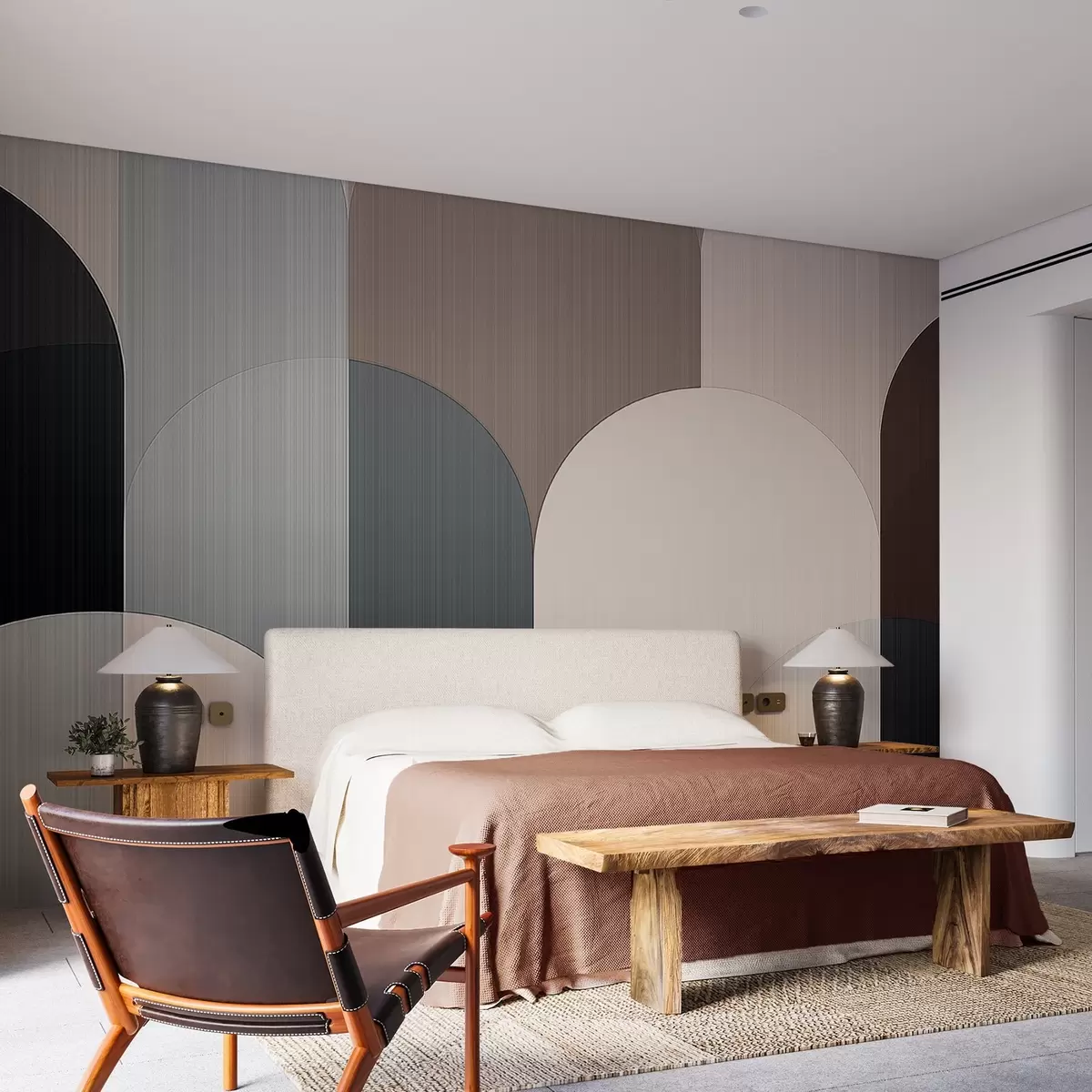 wall murals Segmented Arch Geometry w04215