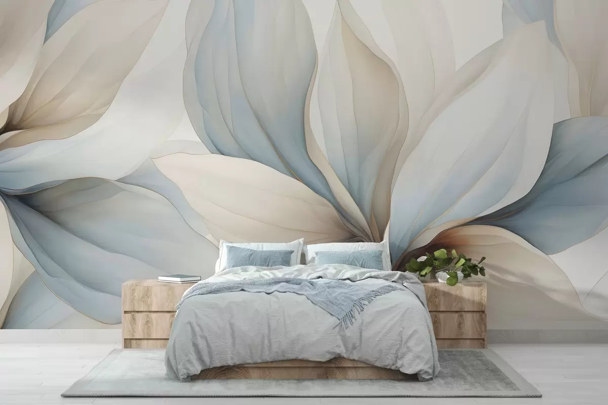 wall murals Watercolor large petals w04317