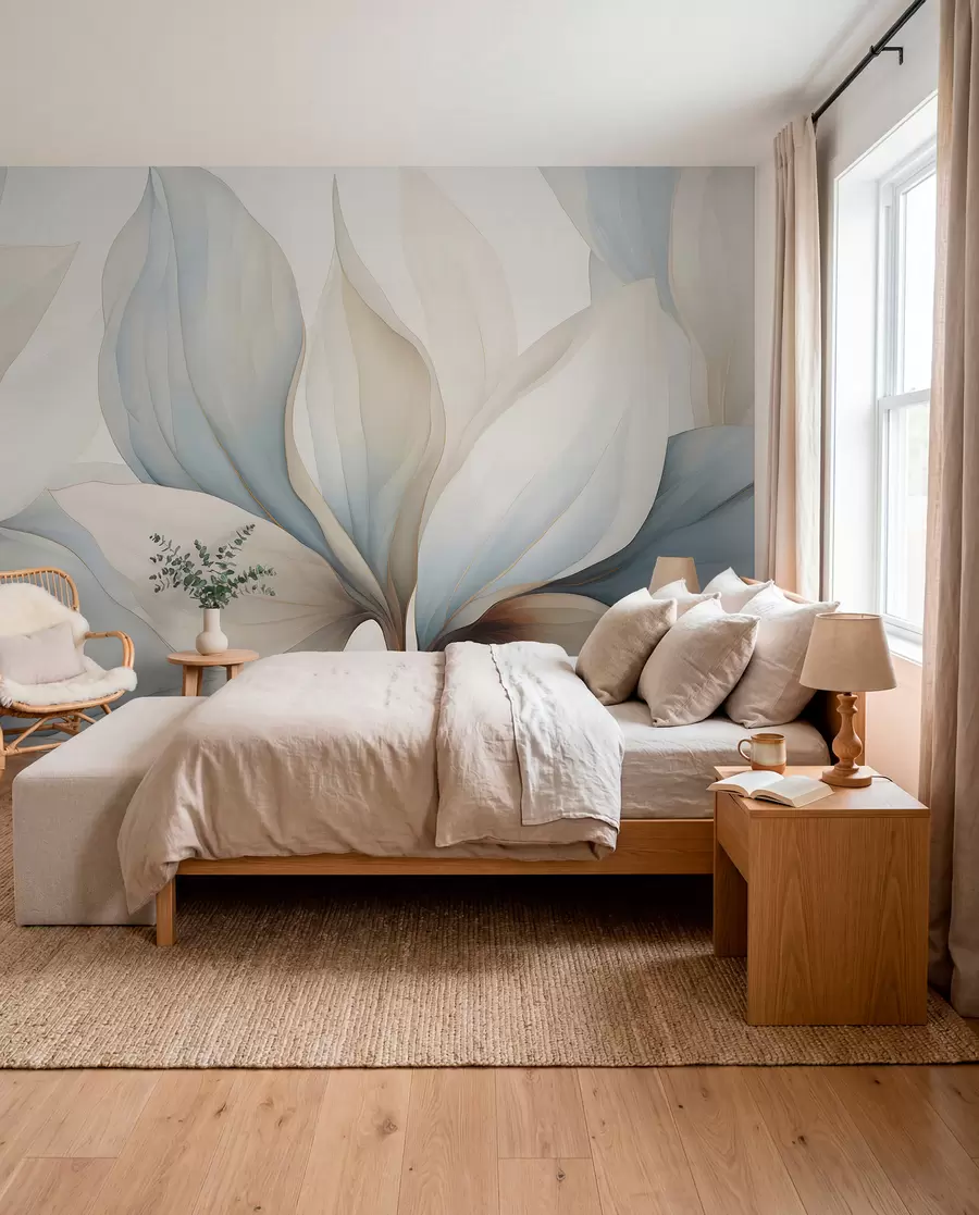 wall murals Watercolor large petals w04317
