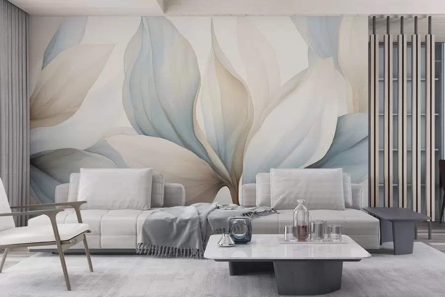 wall murals Watercolor large petals w04317