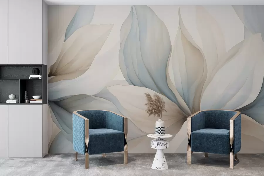 wall murals Watercolor large petals w04317