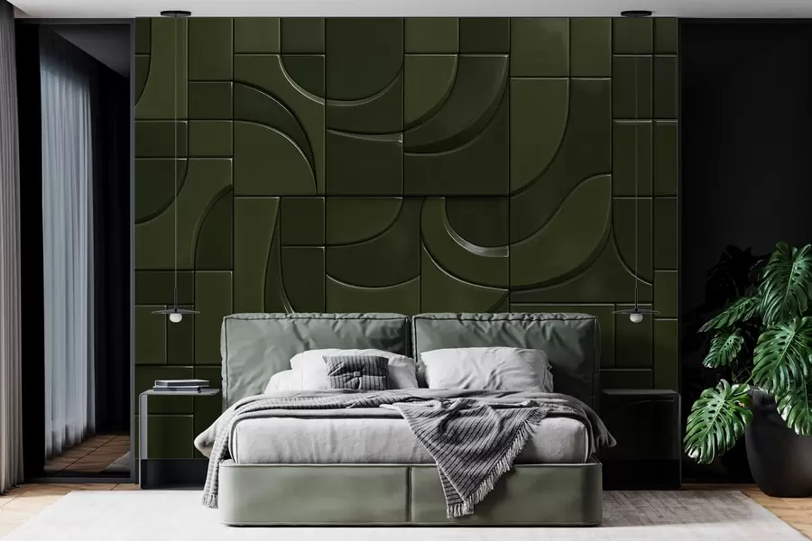 wall murals Imitation of glossy panels w04325
