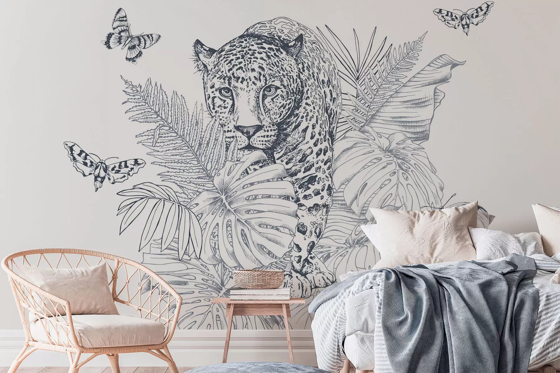 wall murals Leopard w04358
