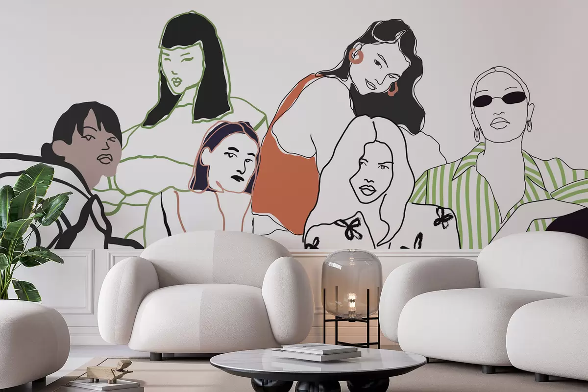 wall murals Girls w04359