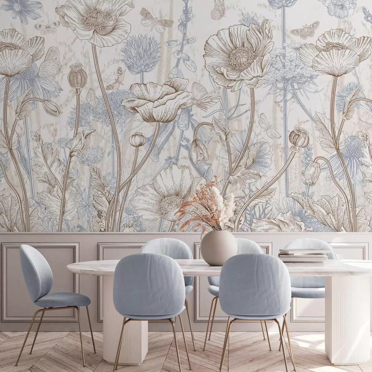 wall murals Wild flowers w04360