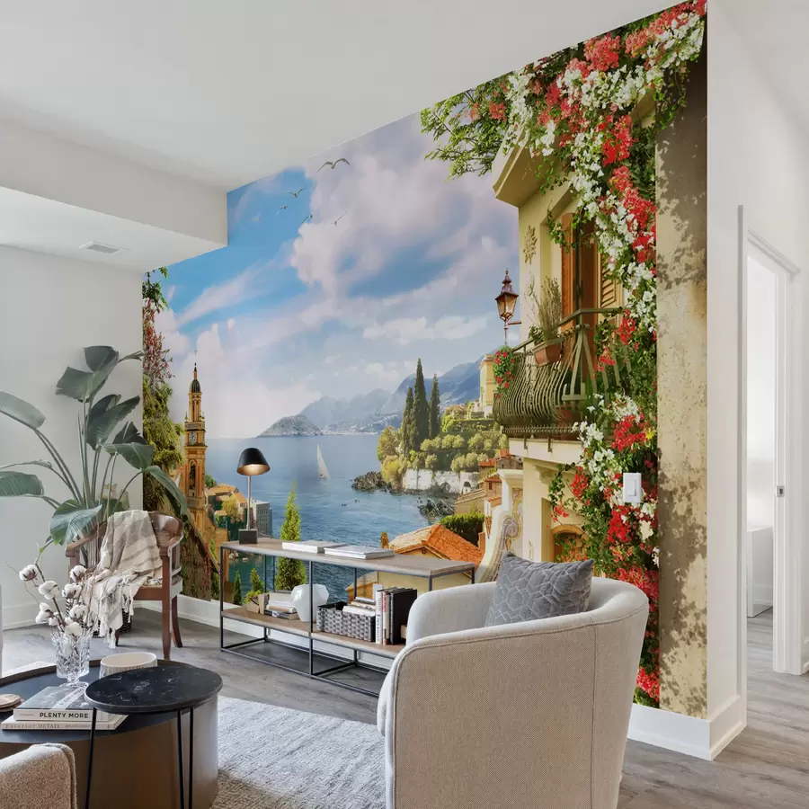 wall murals Water, plant e cloud u68056