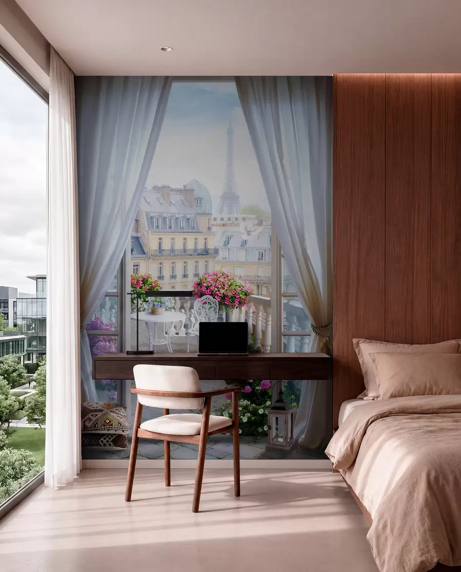 wall murals Paris, view from the window u79425