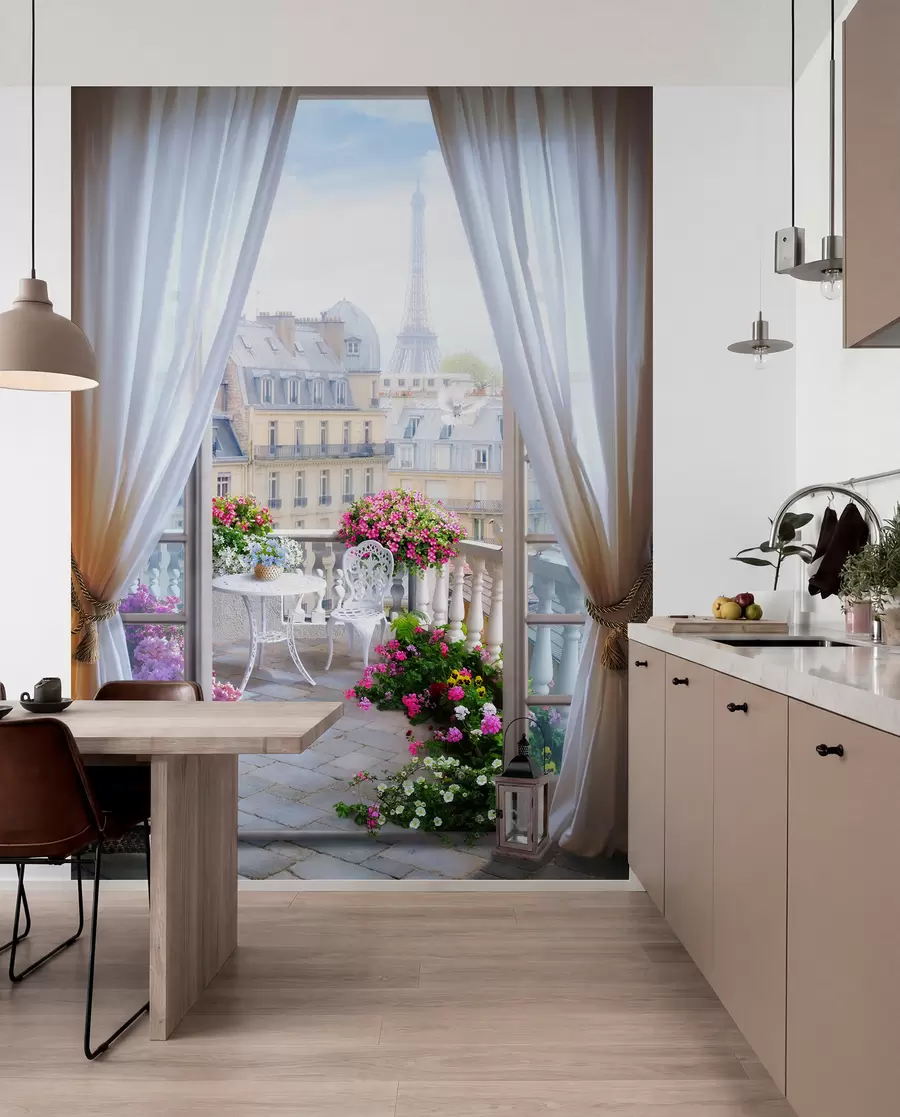 wall murals Paris, view from the window u79425