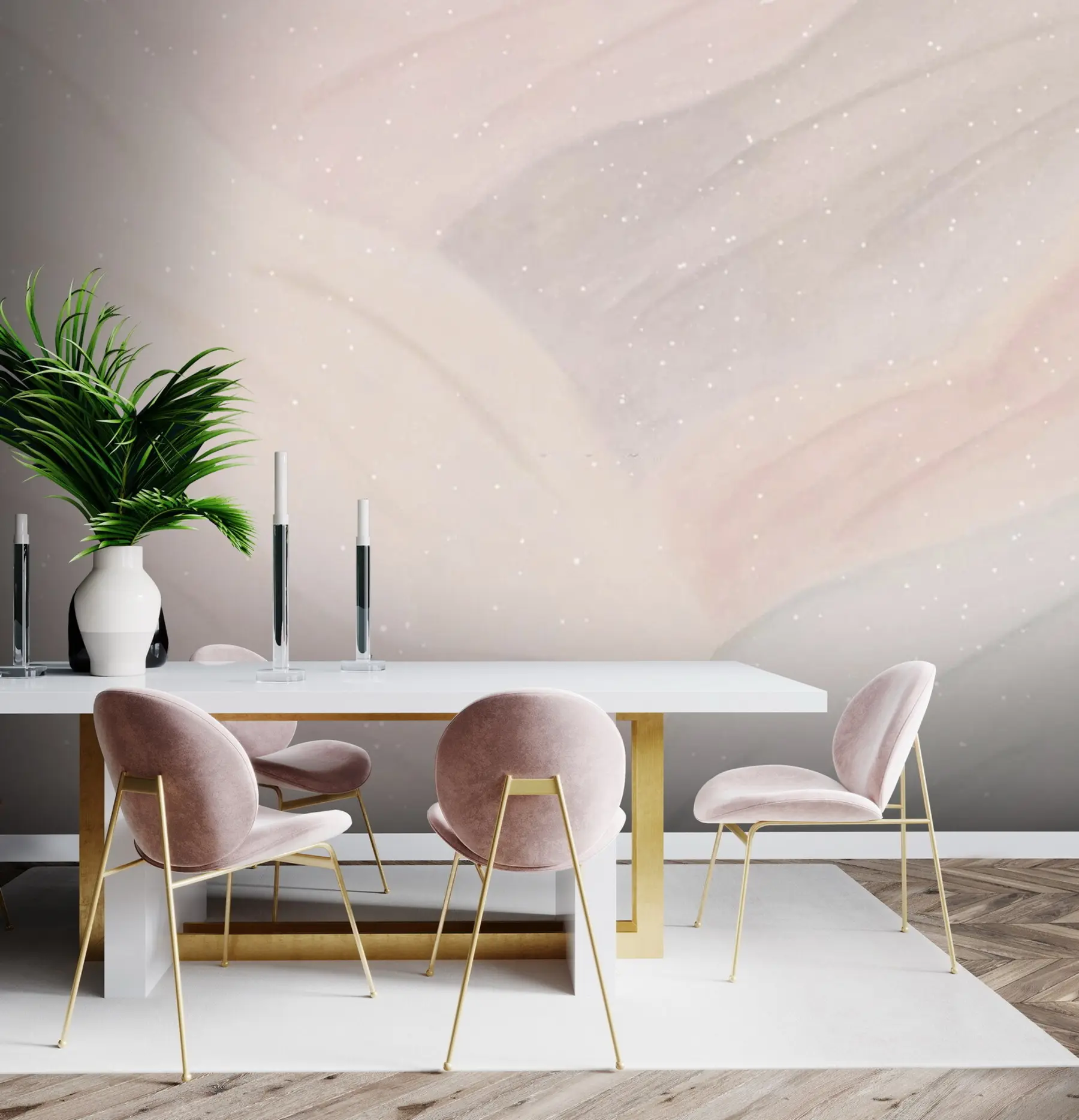 wall murals Watercolor Pattern in Boho Style u71768