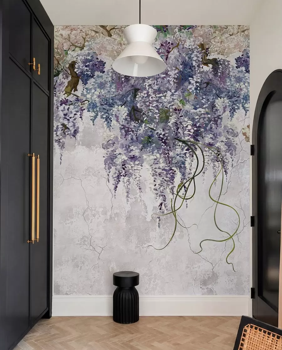 wall murals Branches of lilacs Boho u71720