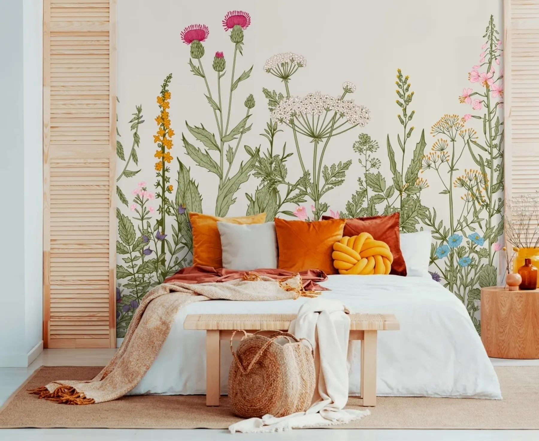 wall murals Boho style plants u71743