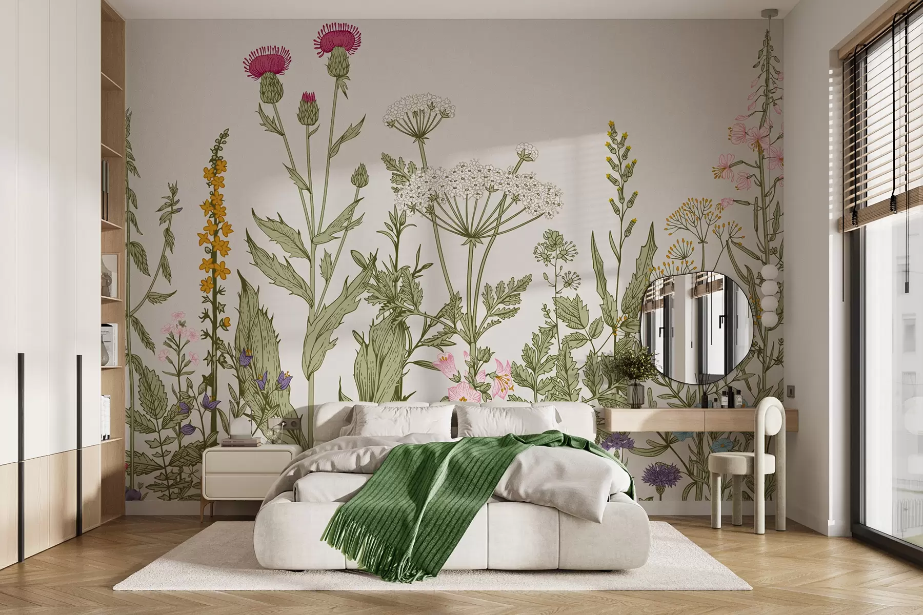 wall murals Boho style plants u71743